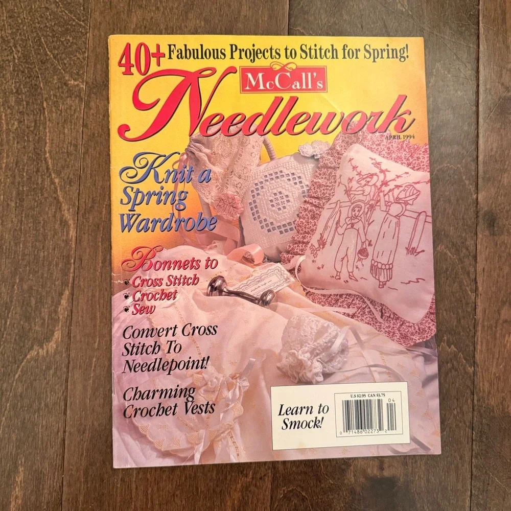 Vintage McCall's Needlework Magazine Bundle Classic Cross Stitch‎ & Needlework